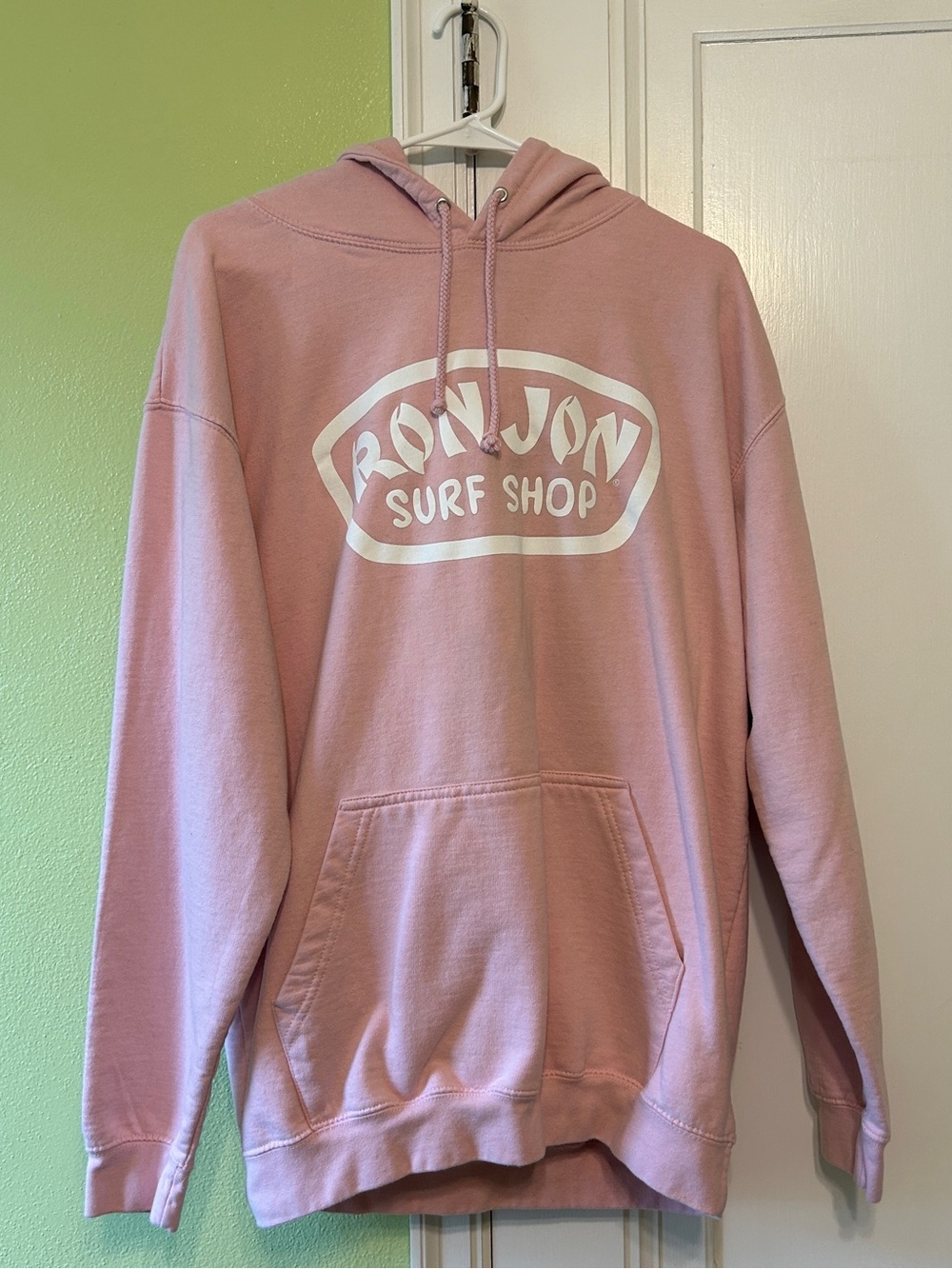Ron Jon Surf Shop Men's Pink Pullover Hoodie